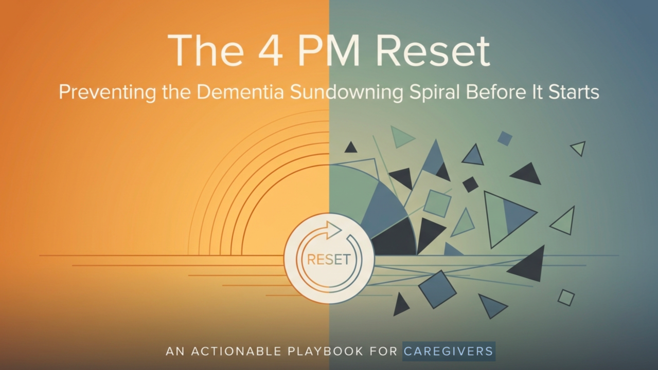 The 4PM Reset: Preventing the Dementia Sundowning Spiral Before It Starts